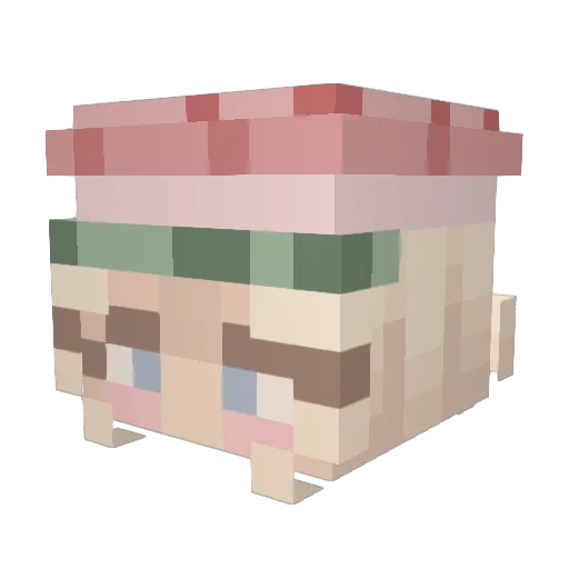 Appl3crum8 Minecraft avatar head, 3D render