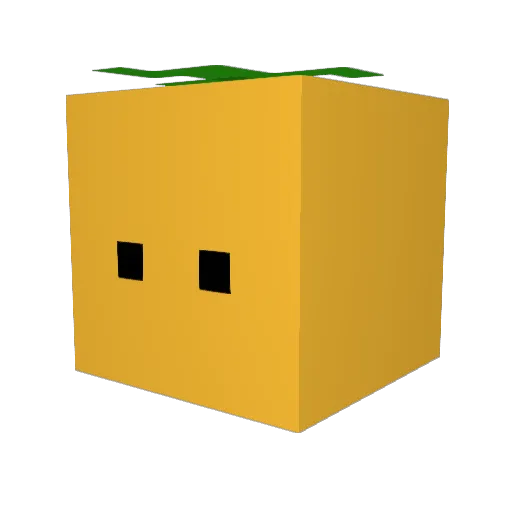 ApplEMang00 Minecraft avatar head, 3D render
