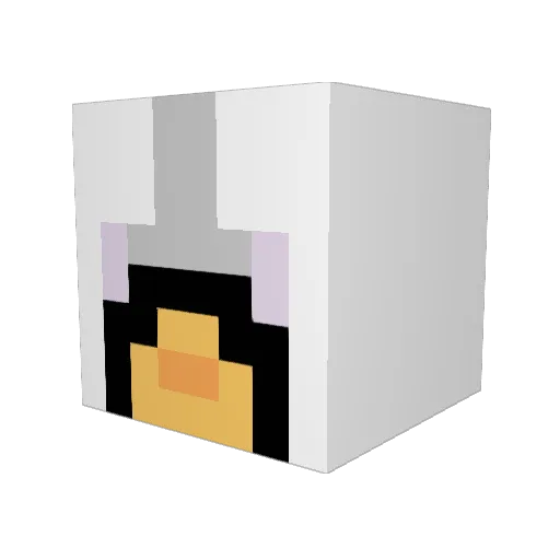 Apple293 Minecraft avatar head, 3D render
