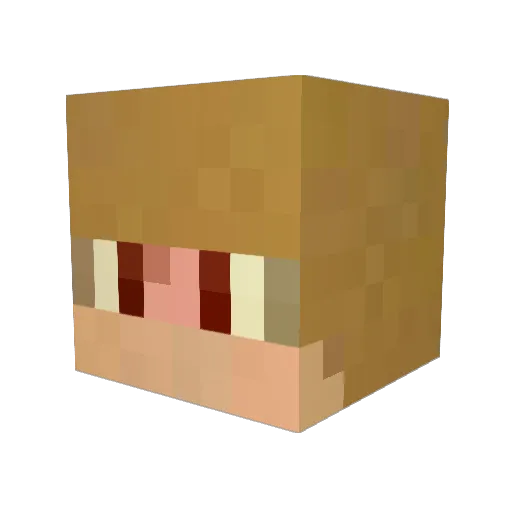 AppleBloom2020 Minecraft avatar head, 3D render