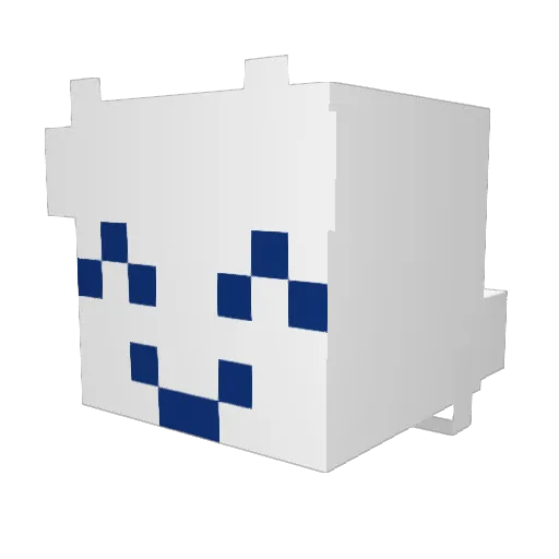 AppleCiderFox Minecraft avatar head, 3D render