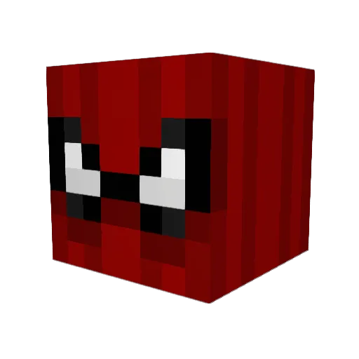 AppleCreditCard Minecraft avatar head, 3D render