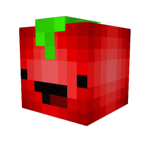 AppleDominik Minecraft avatar head, 3D render