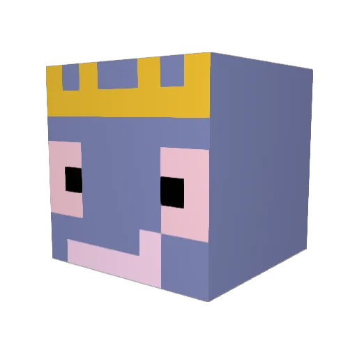 AppleEater2017 Minecraft avatar head, 3D render