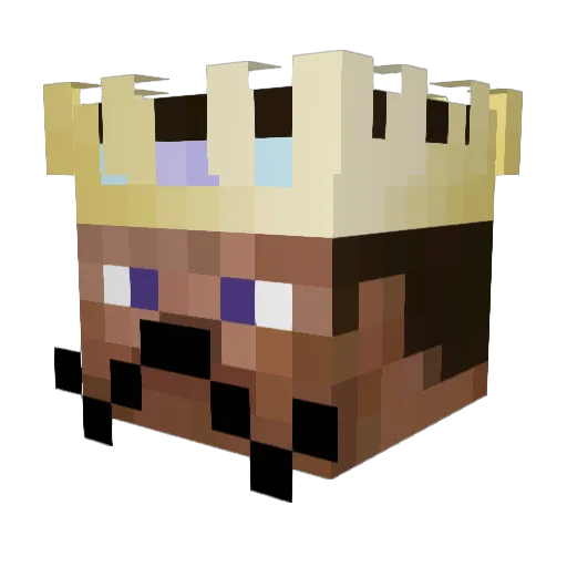 AppleGeniusBar Minecraft avatar head, 3D render