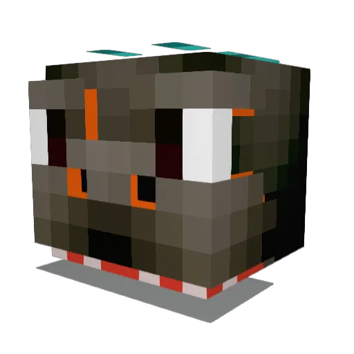 AppleJack1498 Minecraft avatar head, 3D render
