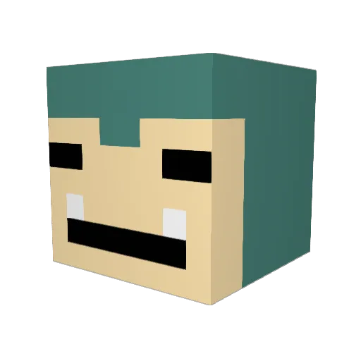 AppleJax013 Minecraft avatar head, 3D render