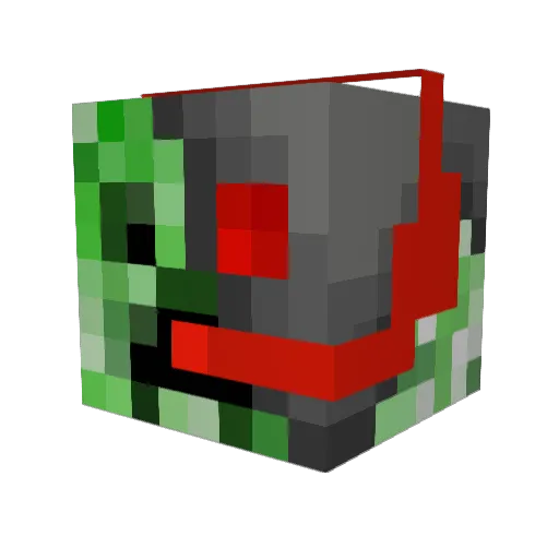 AppleJuice32 Minecraft avatar head, 3D render