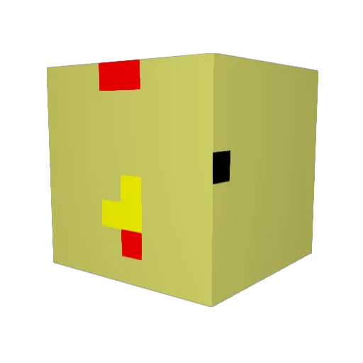 AppleMango0000 Minecraft avatar head, 3D render