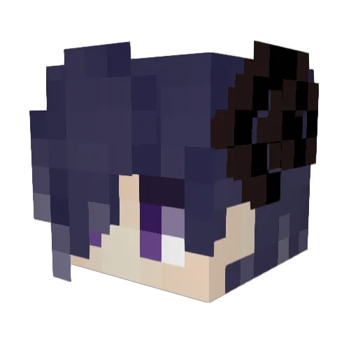 AppleMogu Minecraft avatar head, 3D render