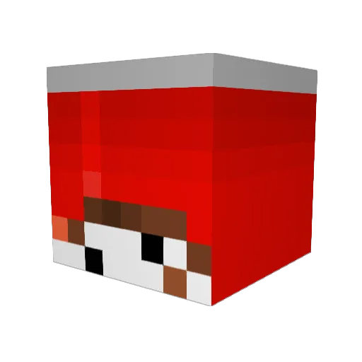 ApplePlaet Minecraft avatar head, 3D render