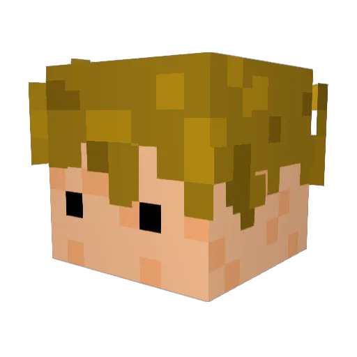 Apple_Emperor Minecraft avatar head, 3D render