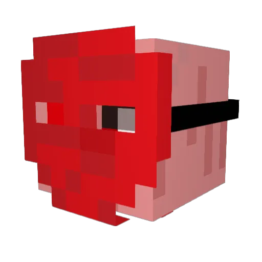 Apple_LMAO Minecraft avatar head, 3D render