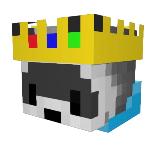 Apple_Slice Minecraft avatar head, 3D render