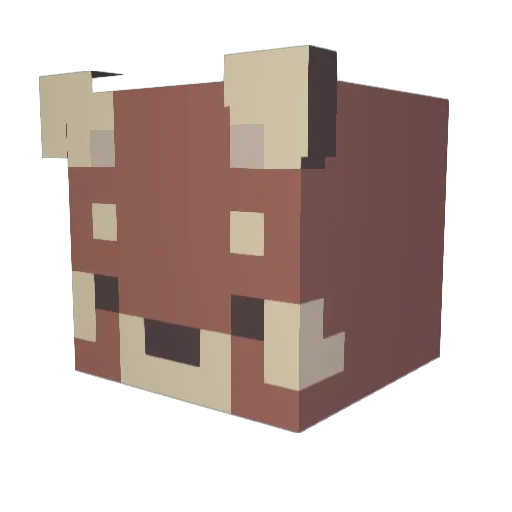 Apple_Truffle Minecraft avatar head, 3D render