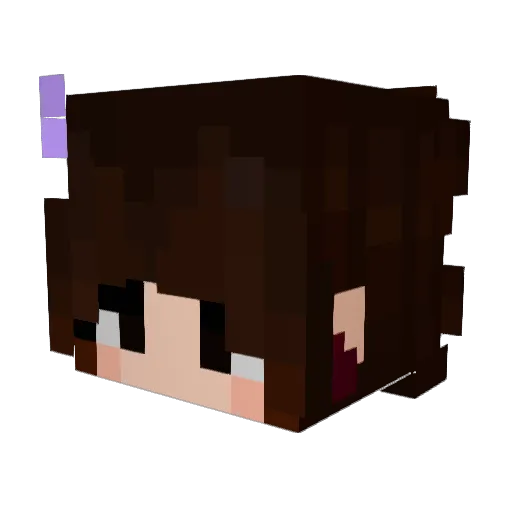 Apple_piez Minecraft avatar head, 3D render