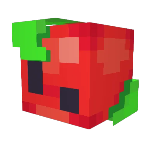 Appleman556 Minecraft avatar head, 3D render