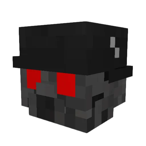 Apples1 Minecraft avatar head, 3D render