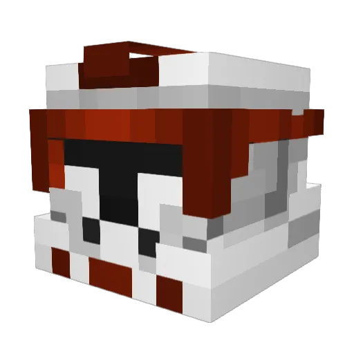 Apples3 Minecraft avatar head, 3D render
