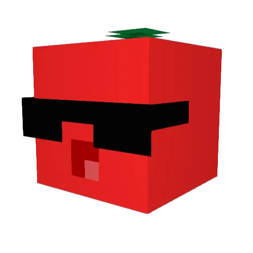 ApplesitoGG Minecraft avatar head, 3D render