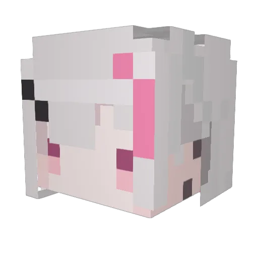 Appletea46 Minecraft avatar head, 3D render