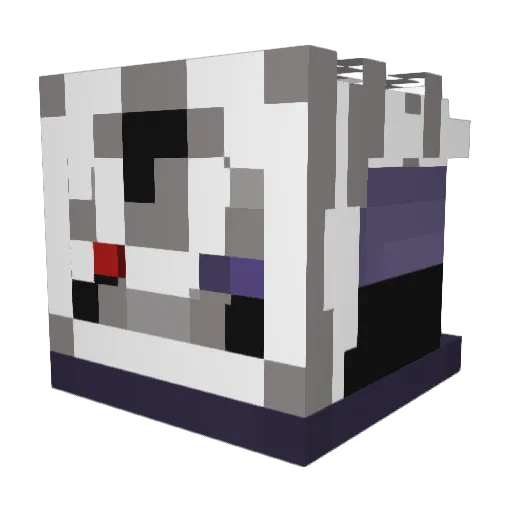 Appletoad Minecraft avatar head, 3D render