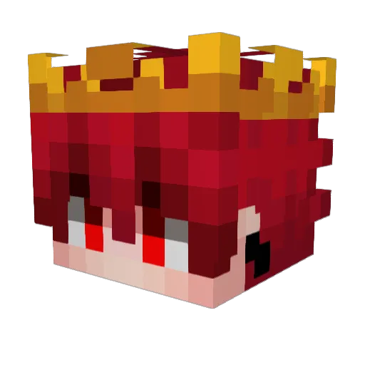 Applety_ Minecraft avatar head, 3D render