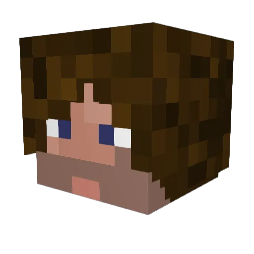 ApplewhoisaApple Minecraft avatar head, 3D render