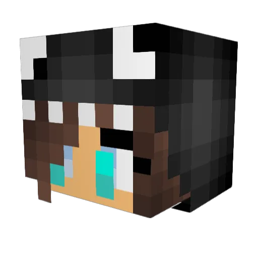 Applez_ Minecraft avatar head, 3D render