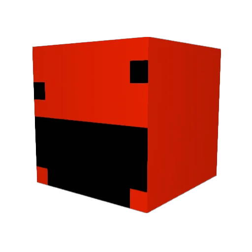 Appol Minecraft avatar head, 3D render