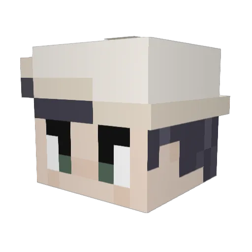 Apppol Minecraft avatar head, 3D render