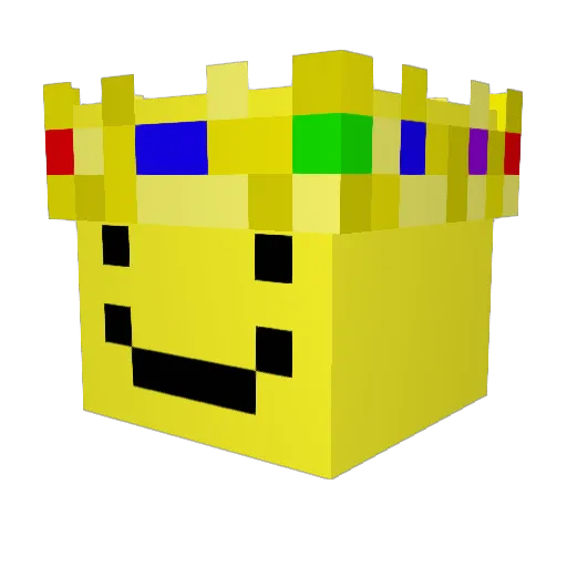 Apprently_Jerry Minecraft avatar head, 3D render