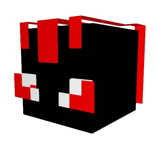 Appymations Minecraft avatar head, 3D render