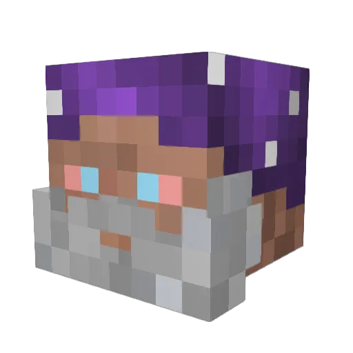 Apraxin Minecraft avatar head, 3D render