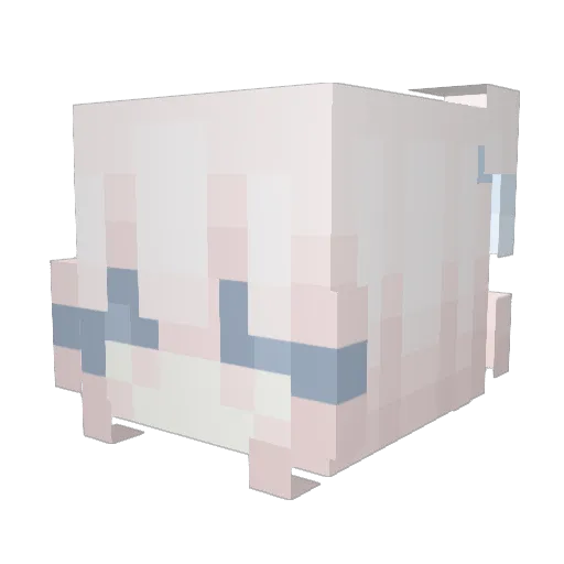 Apreciada Minecraft avatar head, 3D render