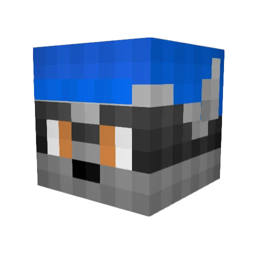 Apricorgi Minecraft avatar head, 3D render