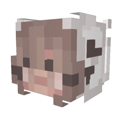 April1 Minecraft avatar head, 3D render