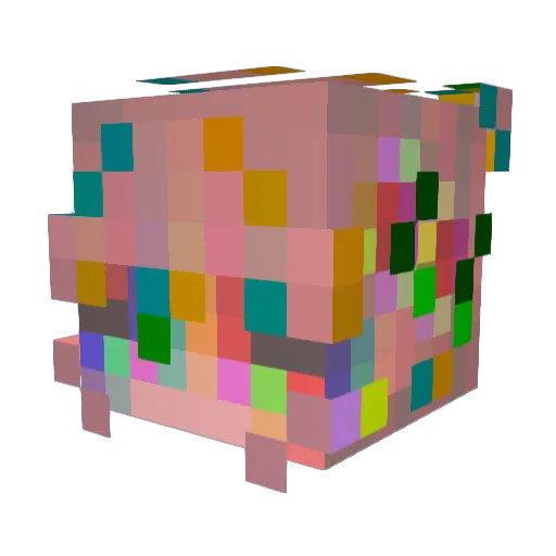 AprilAsMyName Minecraft avatar head, 3D render