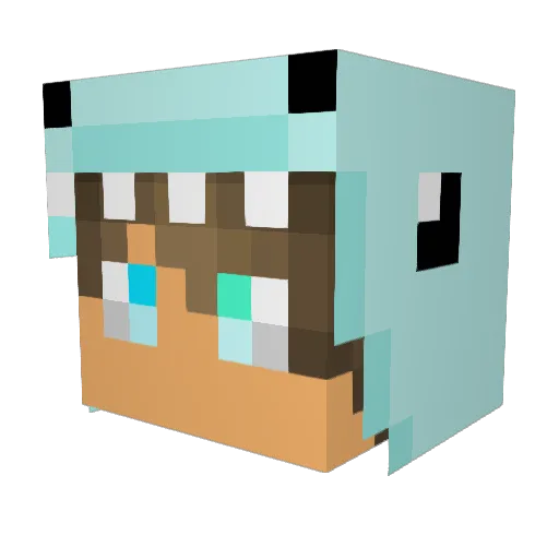 AprilColada20 Minecraft avatar head, 3D render