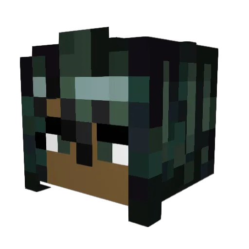 AprilKai Minecraft avatar head, 3D render