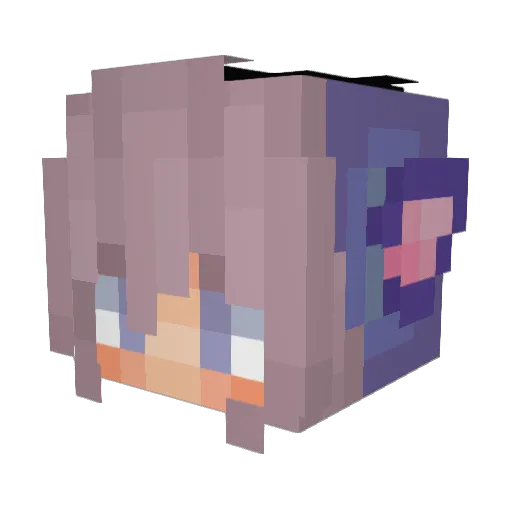 AprilMaple1 Minecraft avatar head, 3D render