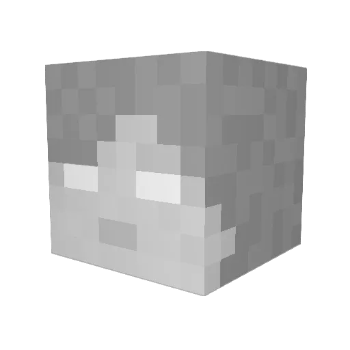 AprilReign Minecraft avatar head, 3D render