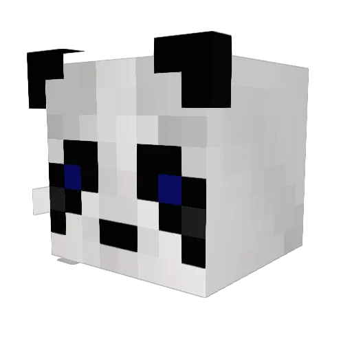 AprilWater Minecraft avatar head, 3D render