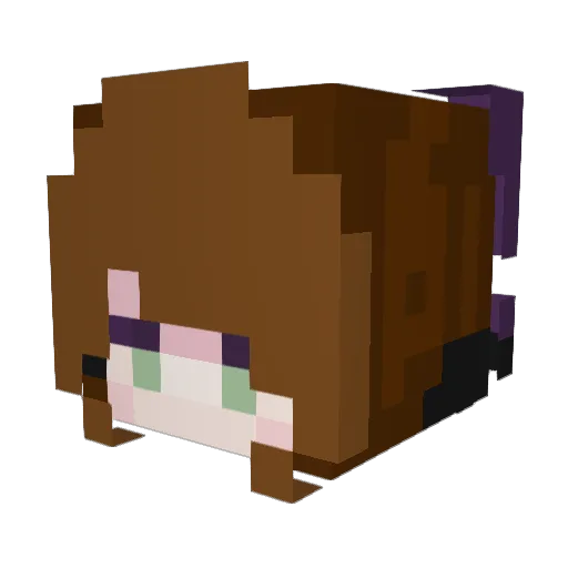 April_M00n Minecraft avatar head, 3D render