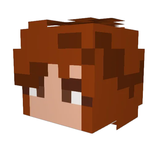 April_ONeil1987 Minecraft avatar head, 3D render