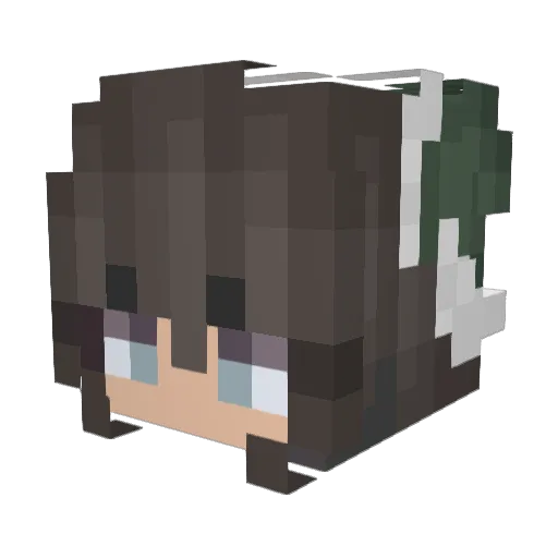 April_Wilson Minecraft avatar head, 3D render
