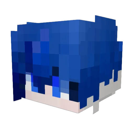Aprilmiao Minecraft avatar head, 3D render