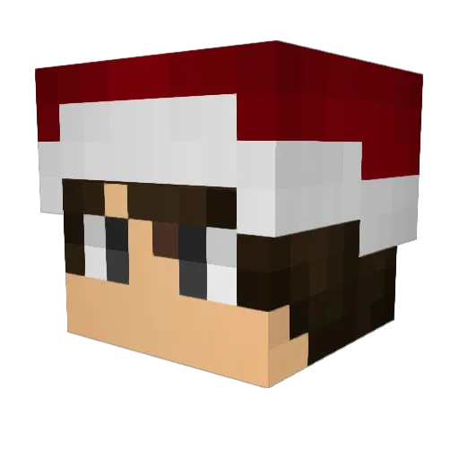 Aprodys Minecraft avatar head, 3D render