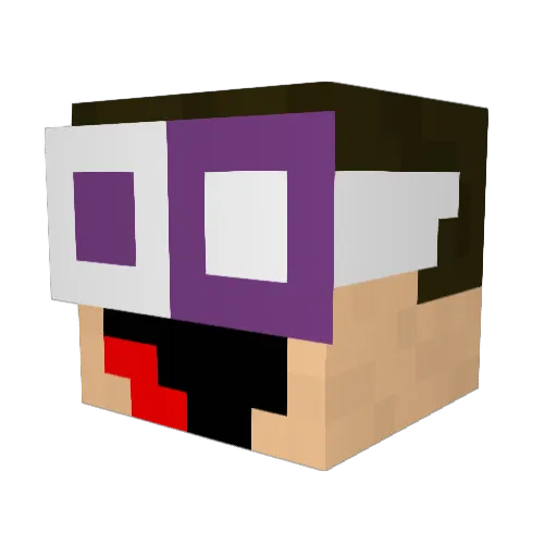 Aprooox Minecraft avatar head, 3D render