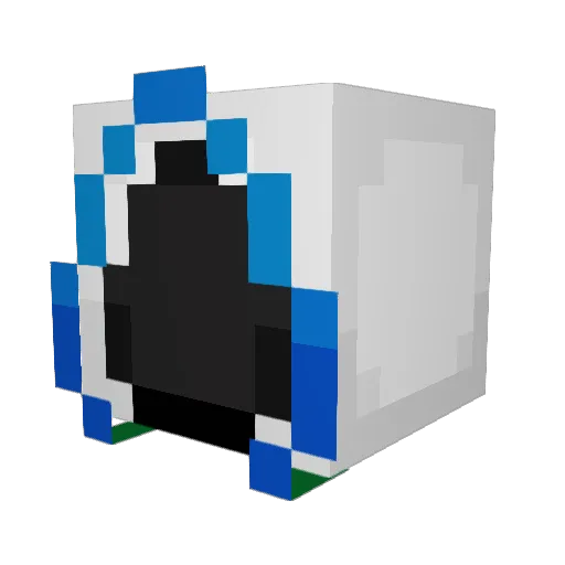 ApropoApro Minecraft avatar head, 3D render